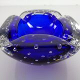 Blue Sommerso Murano Glass Ashtray, Italy, 1960s