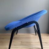 Fauteuil de salon bleu, modèle Columbus, Hartmut Lohmeyer pour Artifort, années 1950