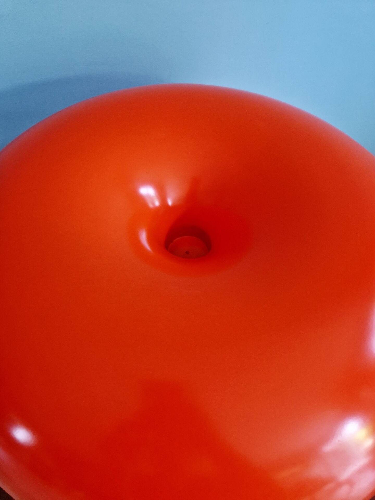 Lampe Nesso, fibre de verre orange, Giancarlo Mattioli, Artemide,1960