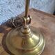 Art Nouveau desk lamp, solid brass with articulated arm – Belle Époque