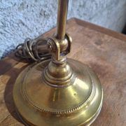 Art Nouveau desk lamp, solid brass with articulated arm – Belle Époque