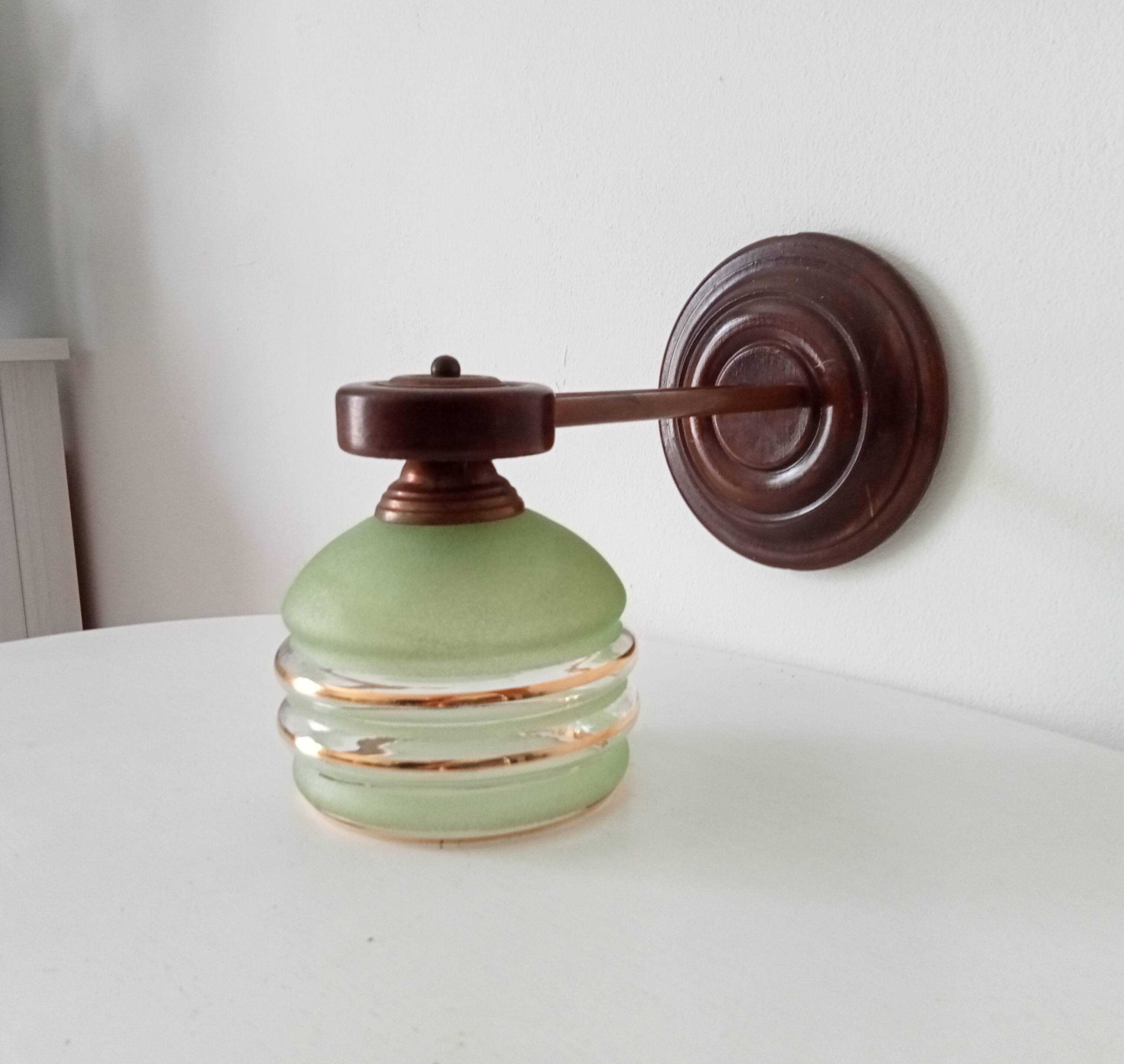 50s art deco wall light