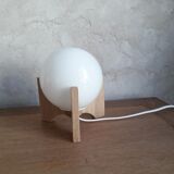 Pair of opaline bedside lamps