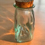 bubbled glass jar with vintage cork