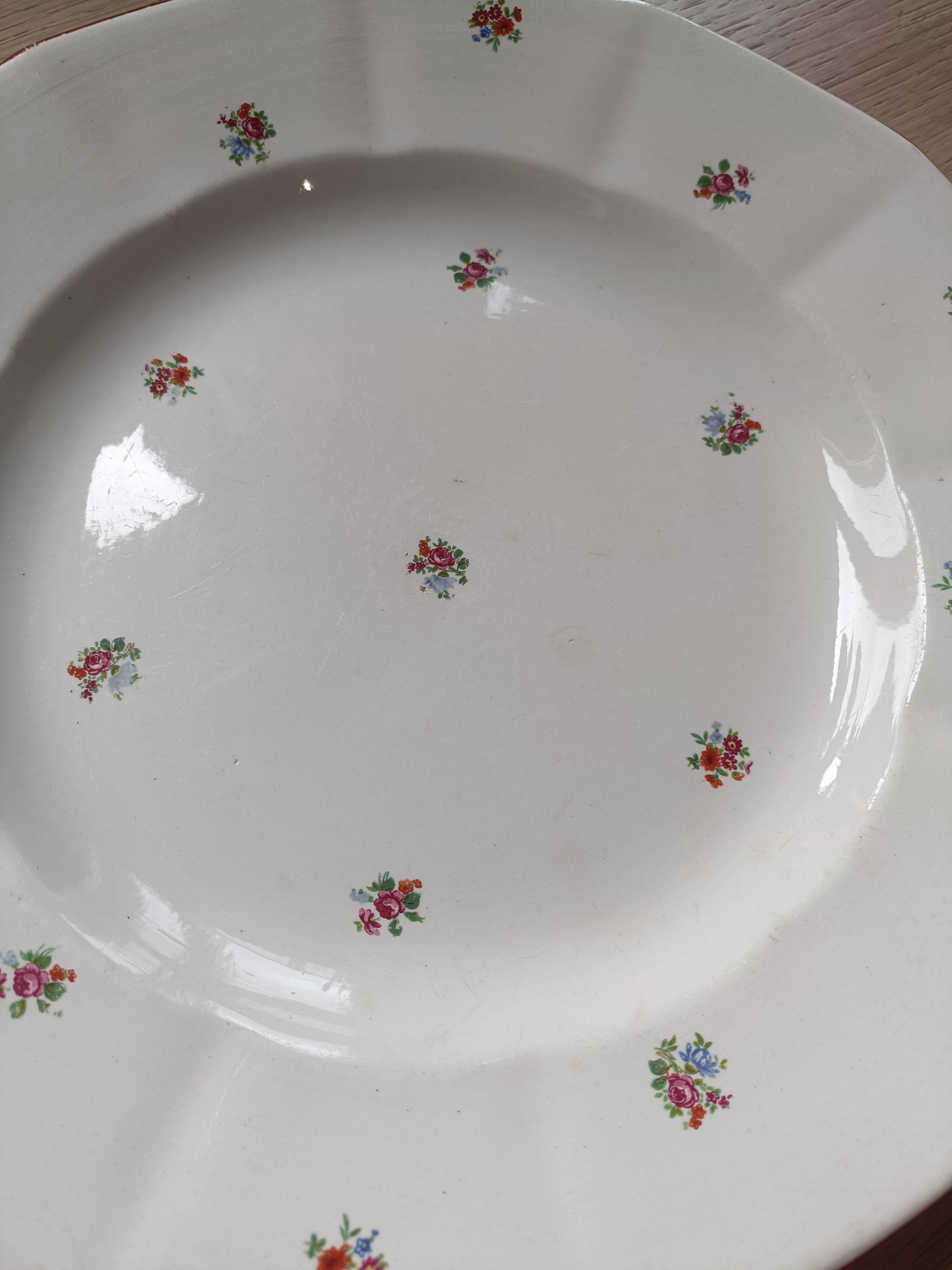 Large dish Digoin Sarreguemines