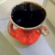 Red ceramic vase vallauris, vintage 50s/60s