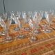10 verres à vin blanc / porto cristal taillé val saint-lambert service nestor hauteur 12,5 cm
