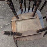 Set of 20 black bistro chairs