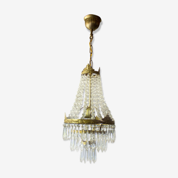 Lustre avec perles