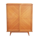 Wardrobe, wood, sliding doors, vintage, 60s