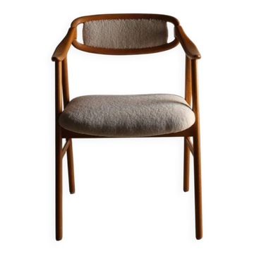 Scandinavian faux shearling chair | 1960s
