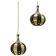 Pair of Midcentury Pendants, Verner Schou, Denmark, 1970s