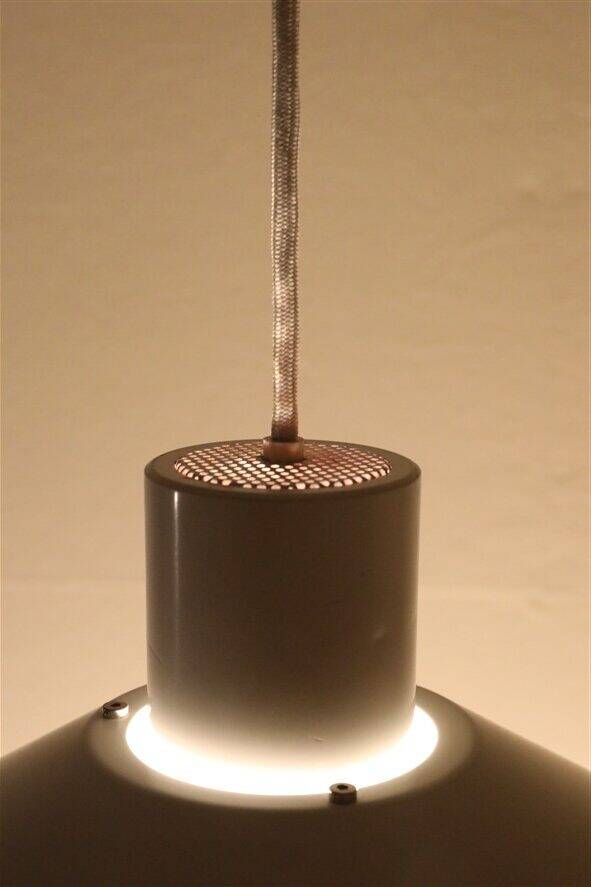 Set of 2 Nordisk Solar Compagni / Christian Hvidt “Trapez” pendant lamps / Danish modern design / 1970s / 1980s