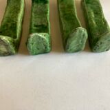 Set of 4 knife holders in varnished earth of Biot 1960