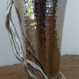 Metal vase signed ARAM