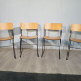 Set of 4 vintage "sultana" chairs