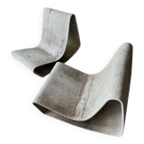Paire Fauteuils « Loop Chair » Willy Guhl