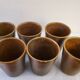 70's sandstone mugs