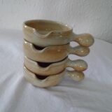 4 cassolettes in sandstone