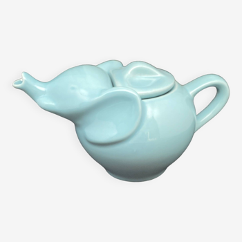 Vintage Blue Elephant Teapot