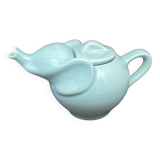 Vintage Blue Elephant Teapot