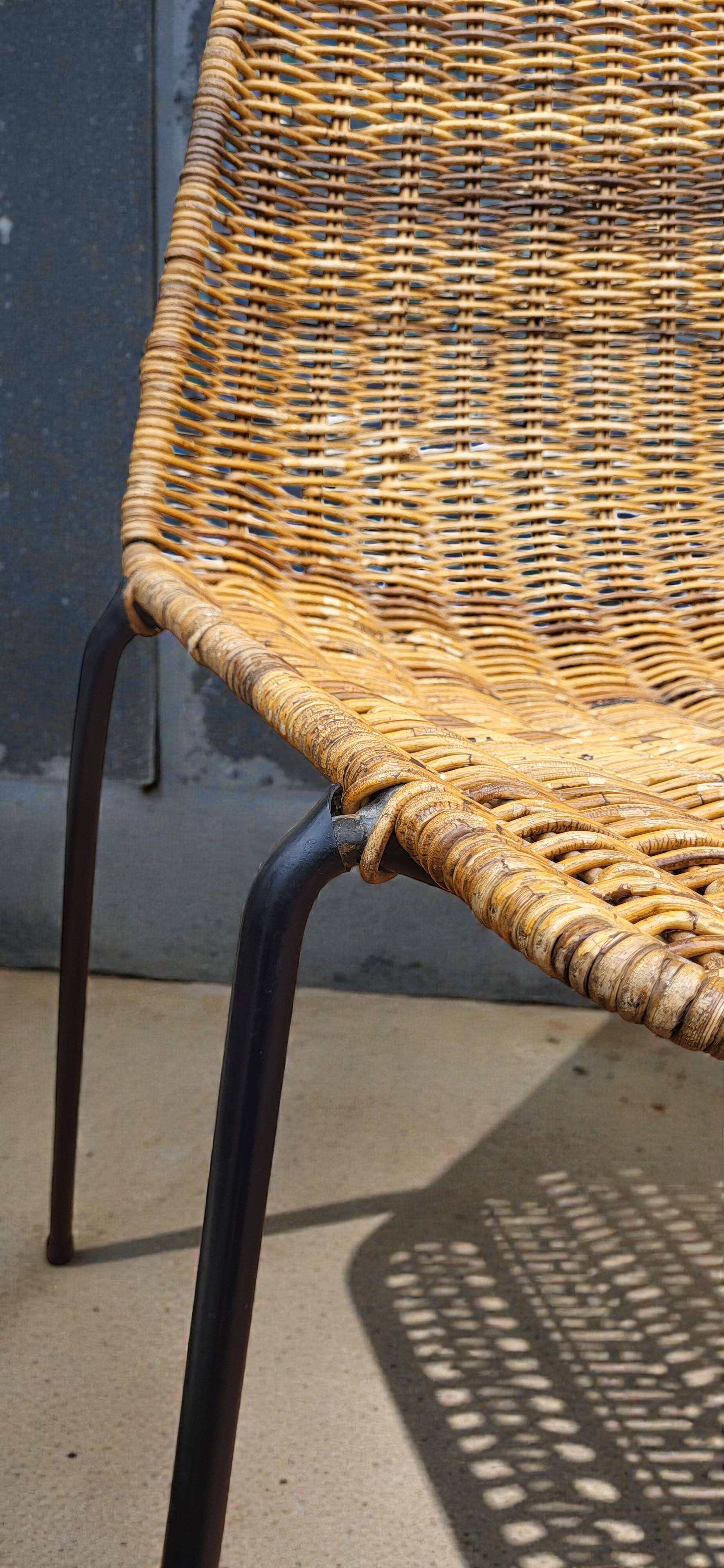 Wicker Basket Chairs by Gian Franco Legler, 1950s