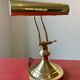 Lampe de notaire, de banquier doré