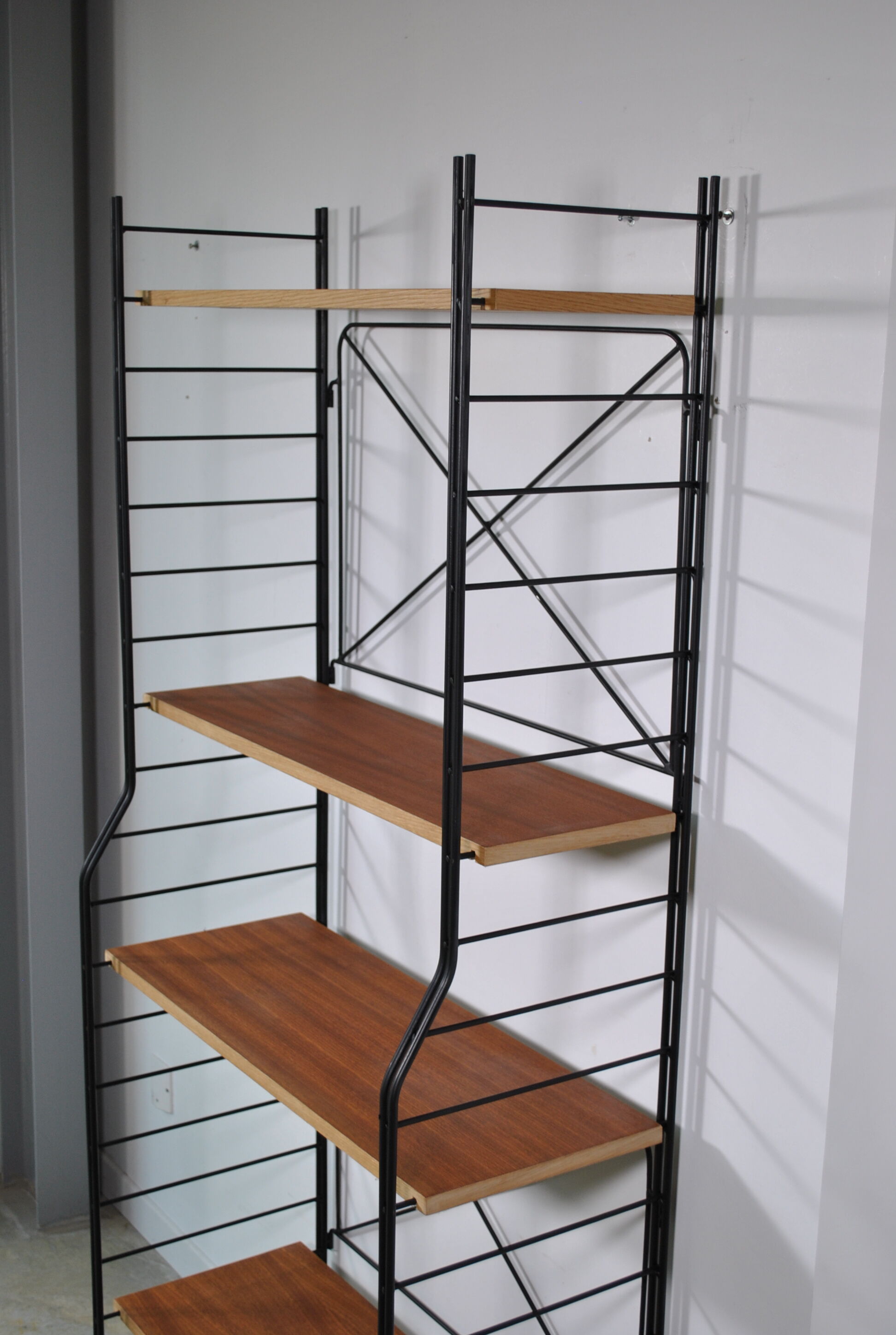 Library shelves 1960