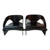 Paire de chaises longues "interlocking" par Joe Colombo pour Kartell