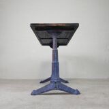 Art Deco Bistro table with cast iron frame and pine top, 1930s