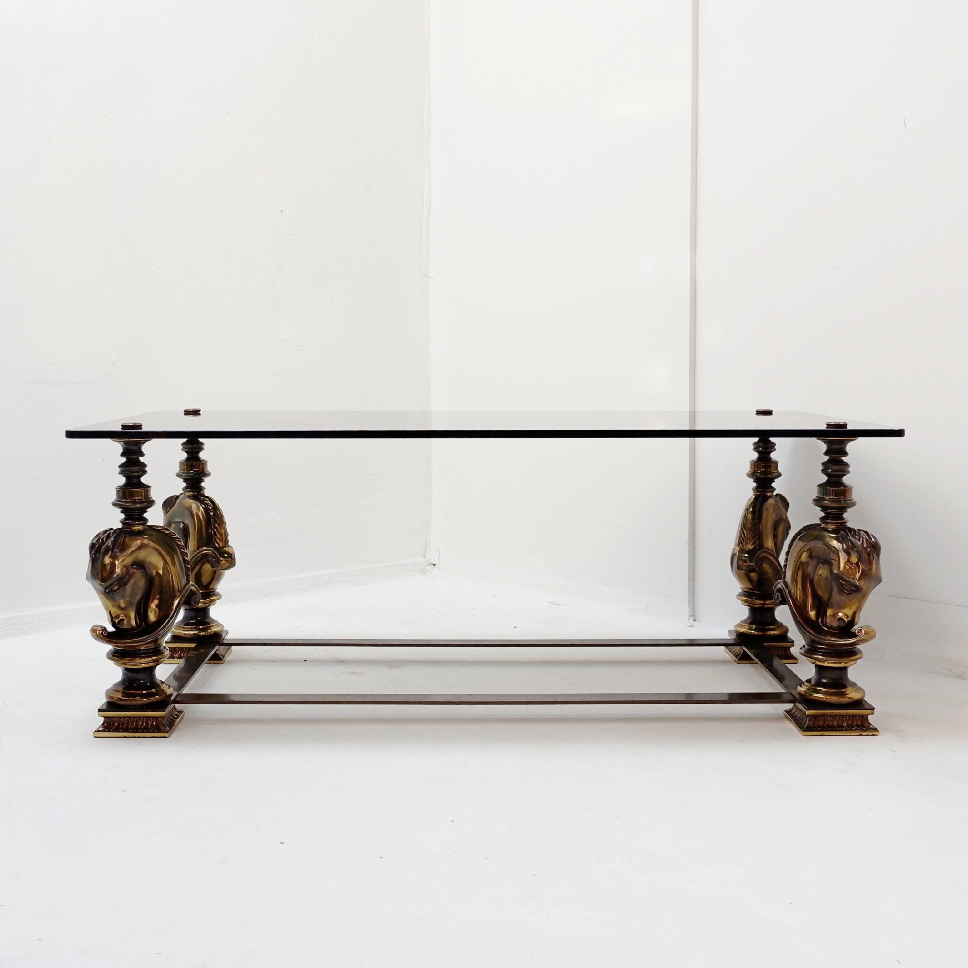 Table basse cheval dans le style de Maison Charles - 1970s