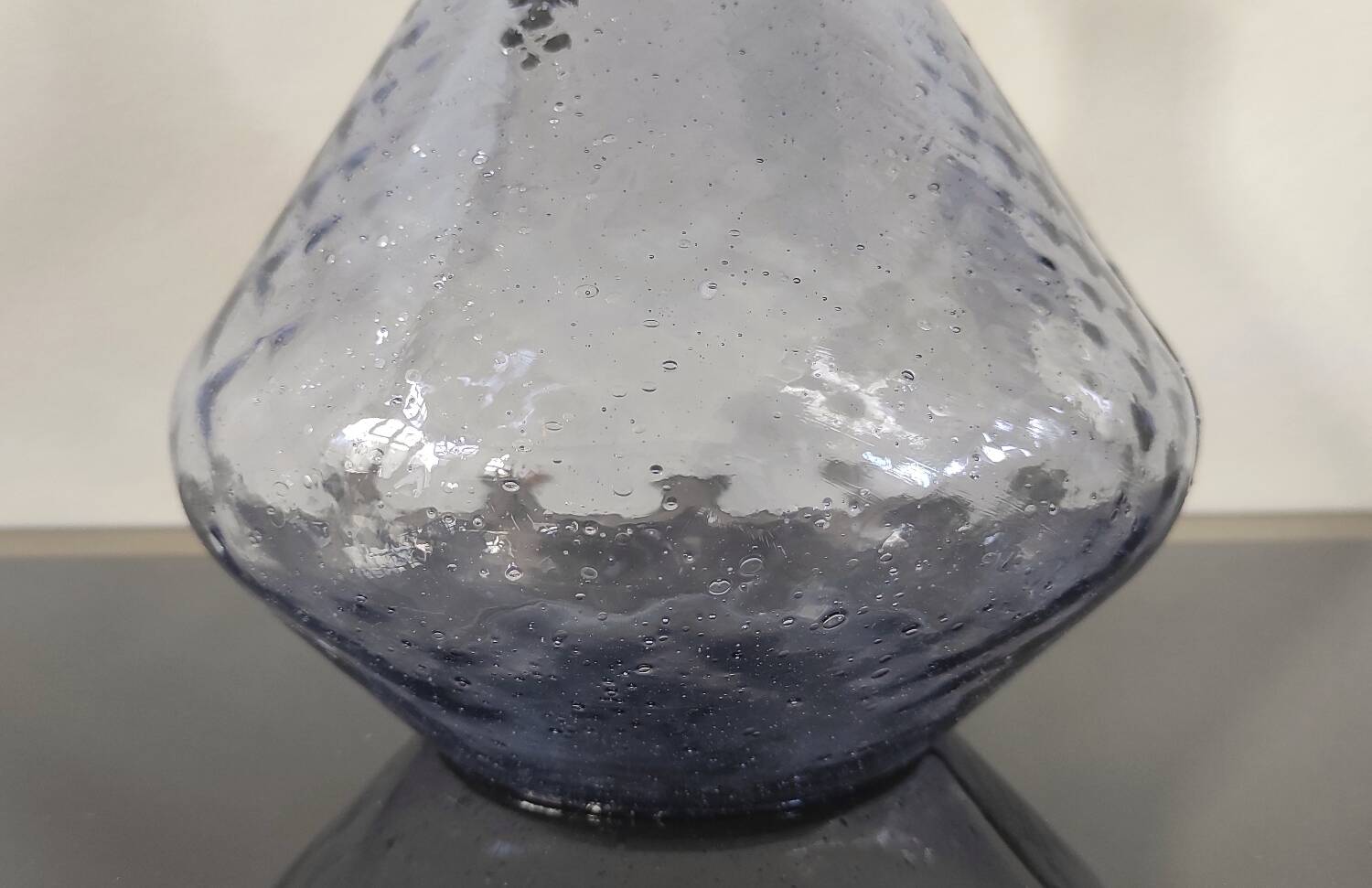 Vintage bubble glass carafe / vase - Italy