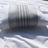 gray striped cushion