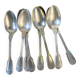 Ensemble de 8 cuillères à soupe vintage en métal argenté