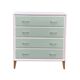 Vintage 1950s compass foot chest of drawers