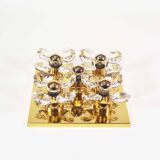 Stunning 1970's Brass Flush Mount Light by Christoph Palme