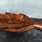 Antique XXL carved solid wood leaf cutter
