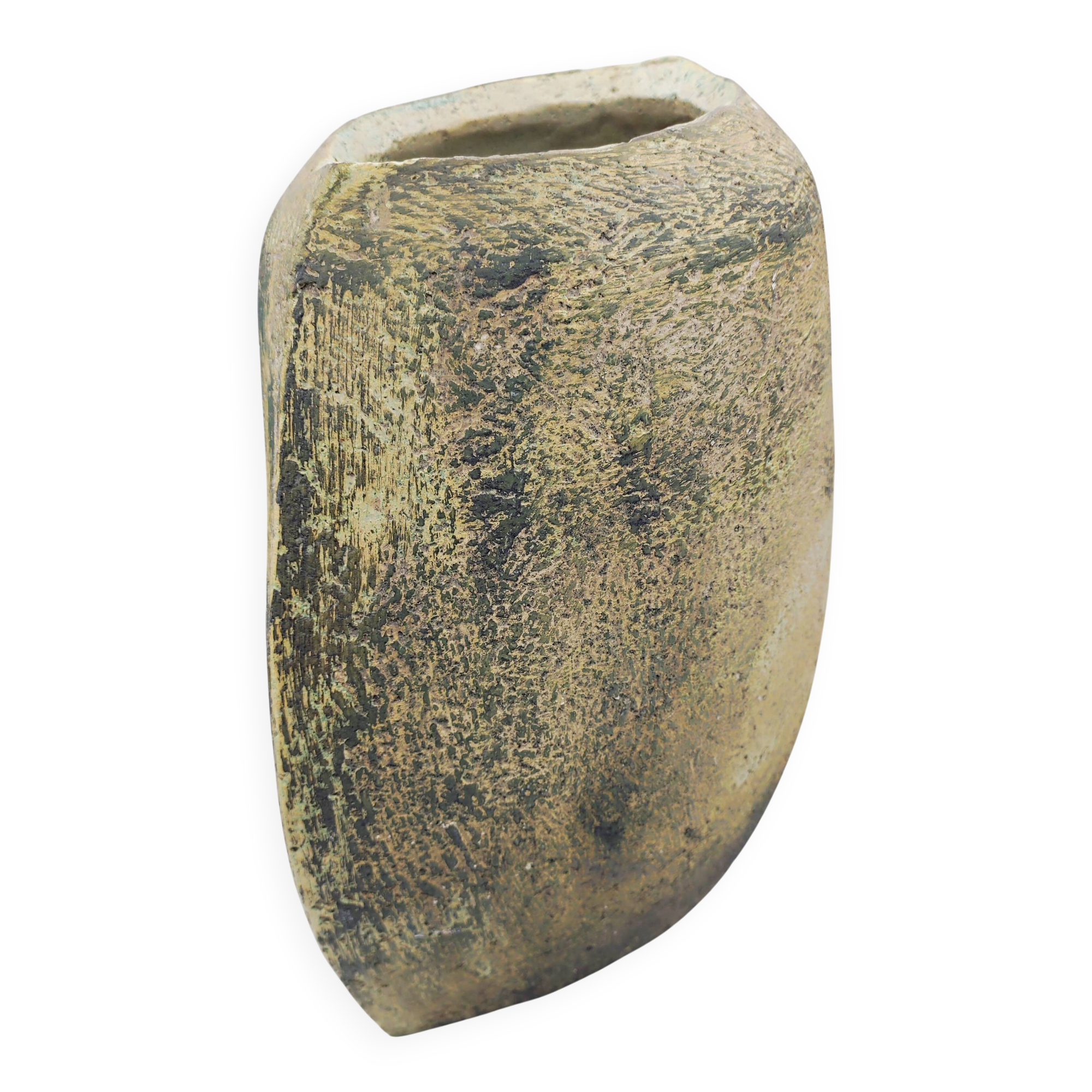 Vase en grès forme amande