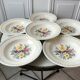 Lot de 6 assiettes creuses Digoin Sarreguemines années 40