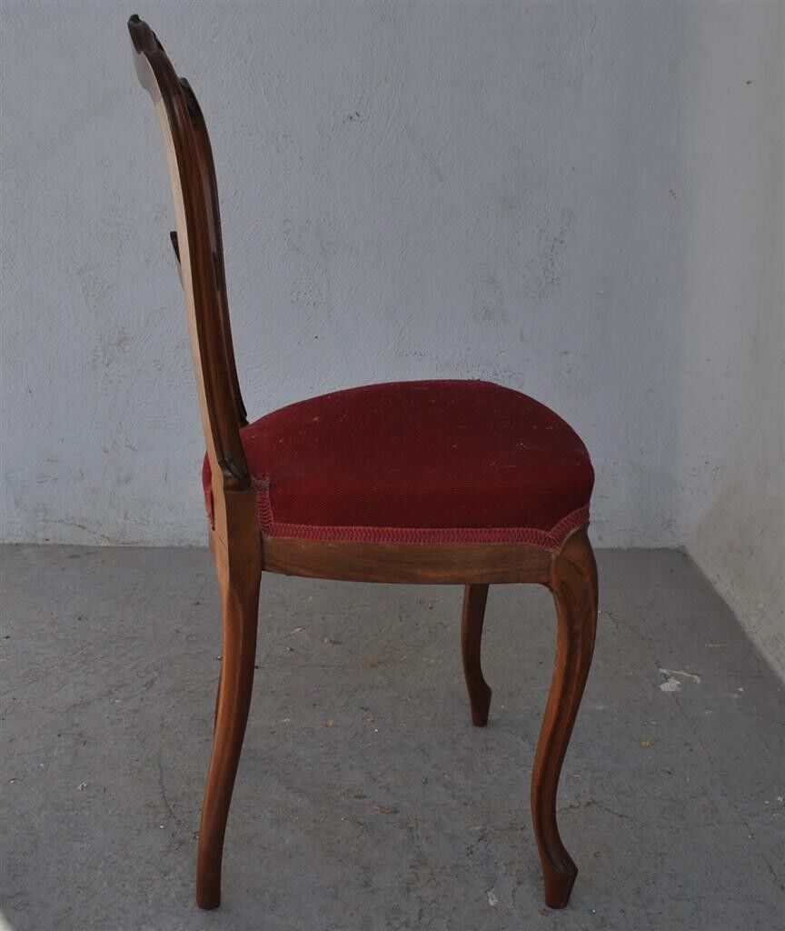 Pair of Chair Napoleon III period mahogany late XIXth