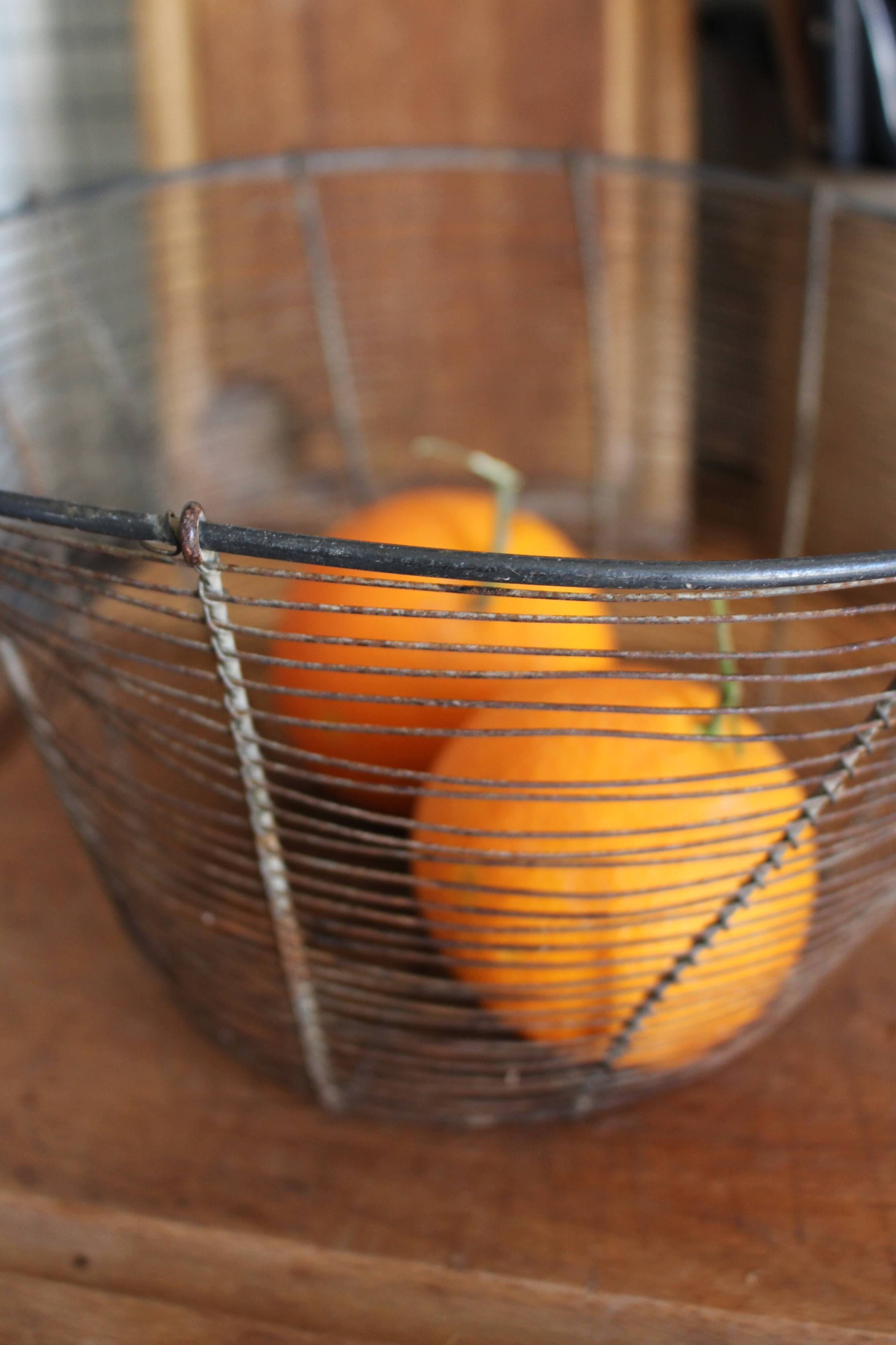 Panier Corbeille ronde métal fil de fer