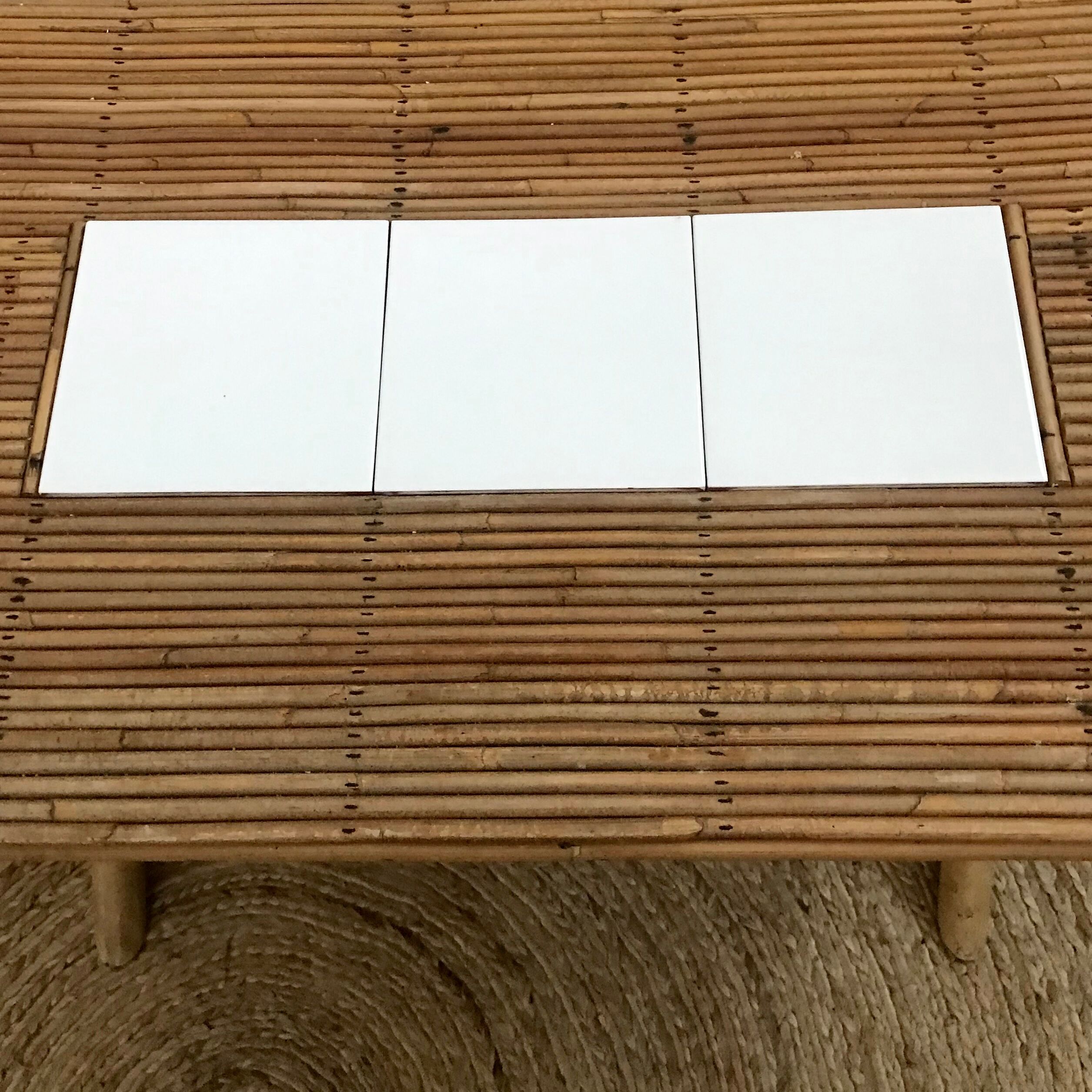 Rattan coffee table