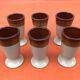 6 Mazagrans Basque Enamelled ceramic