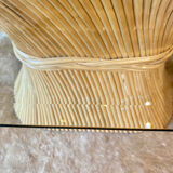 McGuire 1970 Rattan Dining Table