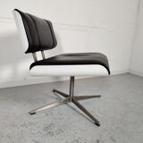 Design leather armchair, 80s/90s