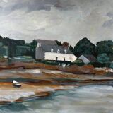 Breton village tableau of the Aber