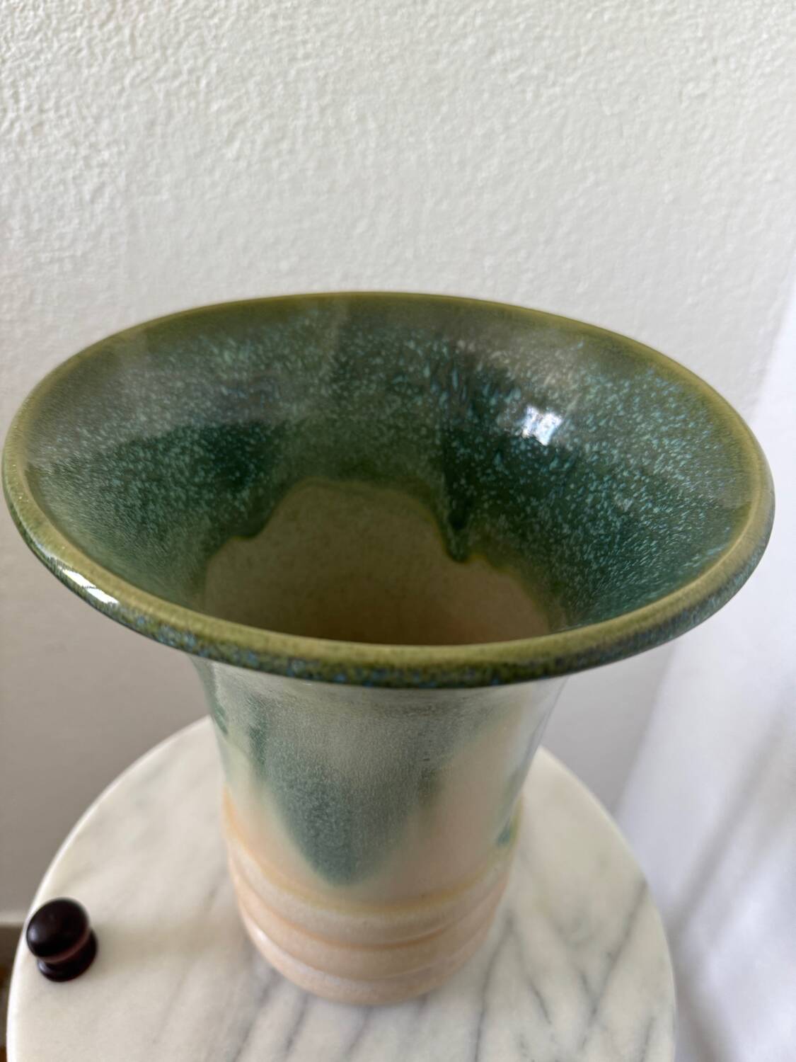 Art Deco flamed stoneware vase