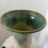 Art Deco flamed stoneware vase