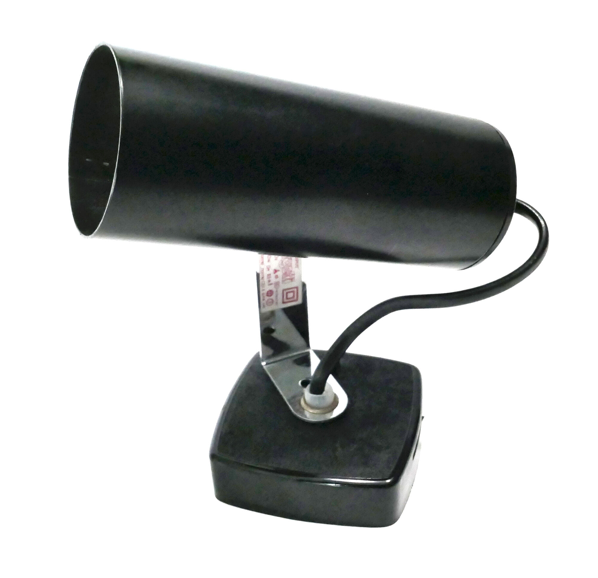 Wall lamp Targetti Sankey Italy 1970's Black