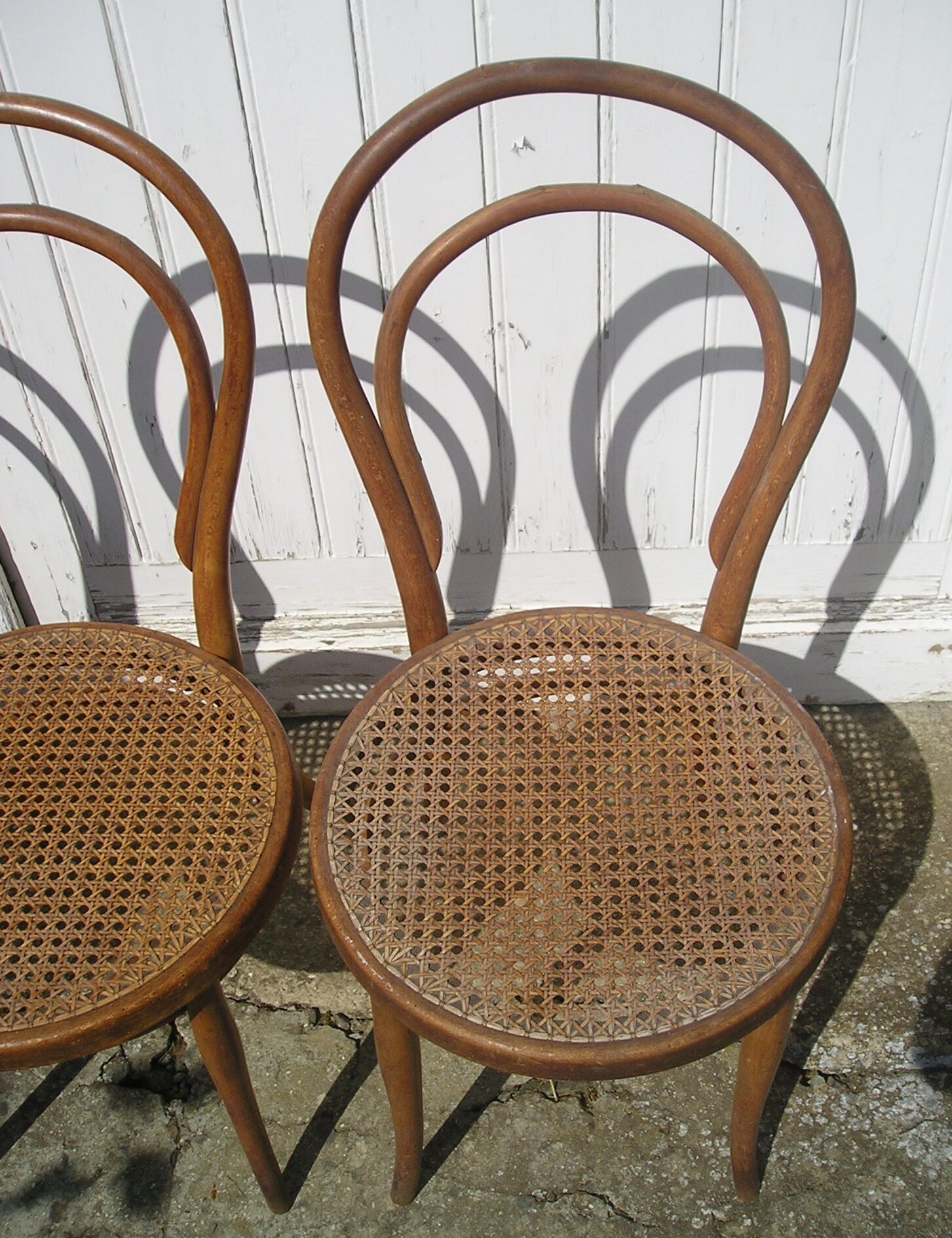 Trio of Thonet chairs late 19th model 14